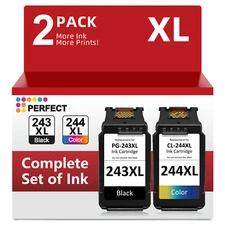 PG-243XL CL-244XL Ink Cartridges for Canon MG2420 MG2450 MG2520 MG2522 Printer