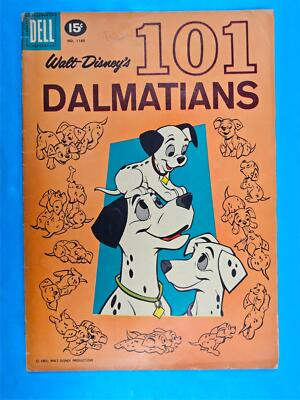 60 YEARS OLD! Vintage 1961 Disney 101 DALMATIANS Dog Movie COMIC BOOK ~ DELL