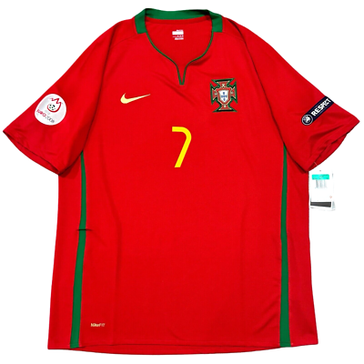 2008/09 Portugal Home Jersey #7 Ronaldo XL Nike Soccer Euro