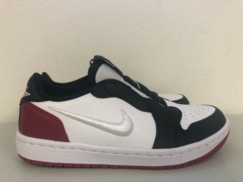 Nike Women\u0026#039;s Air Jordan 1 Retro Low Slip Red Black AV3918-102 Size 6.5  B-Grade | eBay