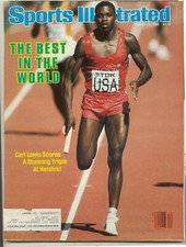 August 22, 1983 Carl Lewis Olympic Track And Field Sports Illustrated