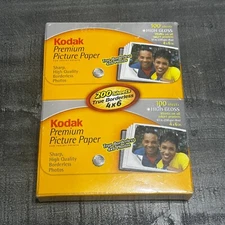 KODAK Premium Picture Paper 200 Sheets High Gloss 4"x 6" for Inkjet Printers NEW