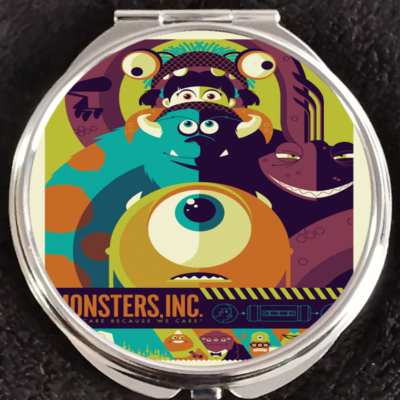 Monsters Inc Mike Sully Boo Disneyland Walt Disney World Makeup Compact  Mirror | eBay