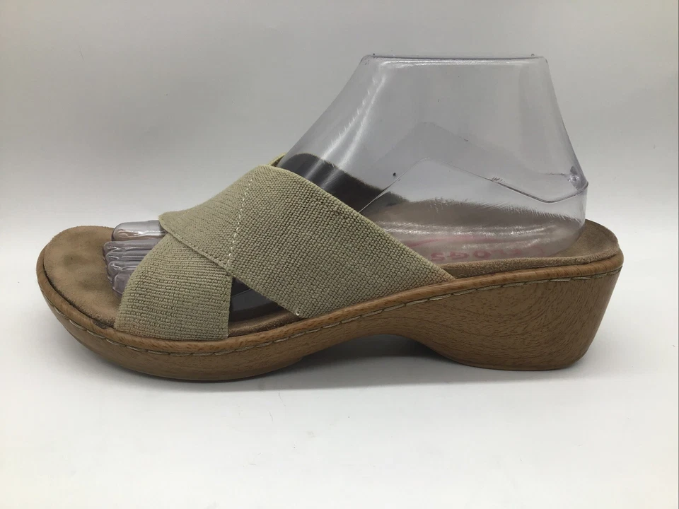 KLOGS Women’s Tan Stretch Platform Slip On Sandals Sz. 9M - Image 3 of 4