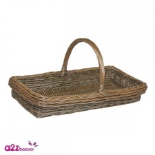 Medium Kew Trug Wicker Gardening Basket Flowers Fruit Veg (LxWxH) 57 x 27 x 8cm