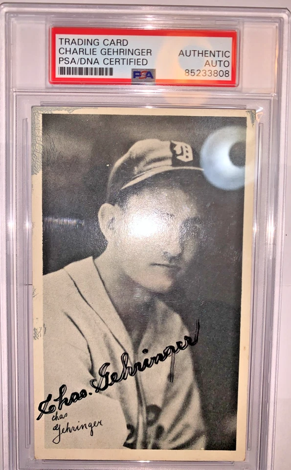 1936 R313 Goudey Fine Pen Charlie Gehringer Autographed PSA/DNA - Image 2 of 3
