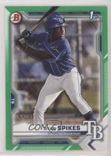 2021 Bowman Draft Green 61/99 Ryan Spikes #BD-63 pe8