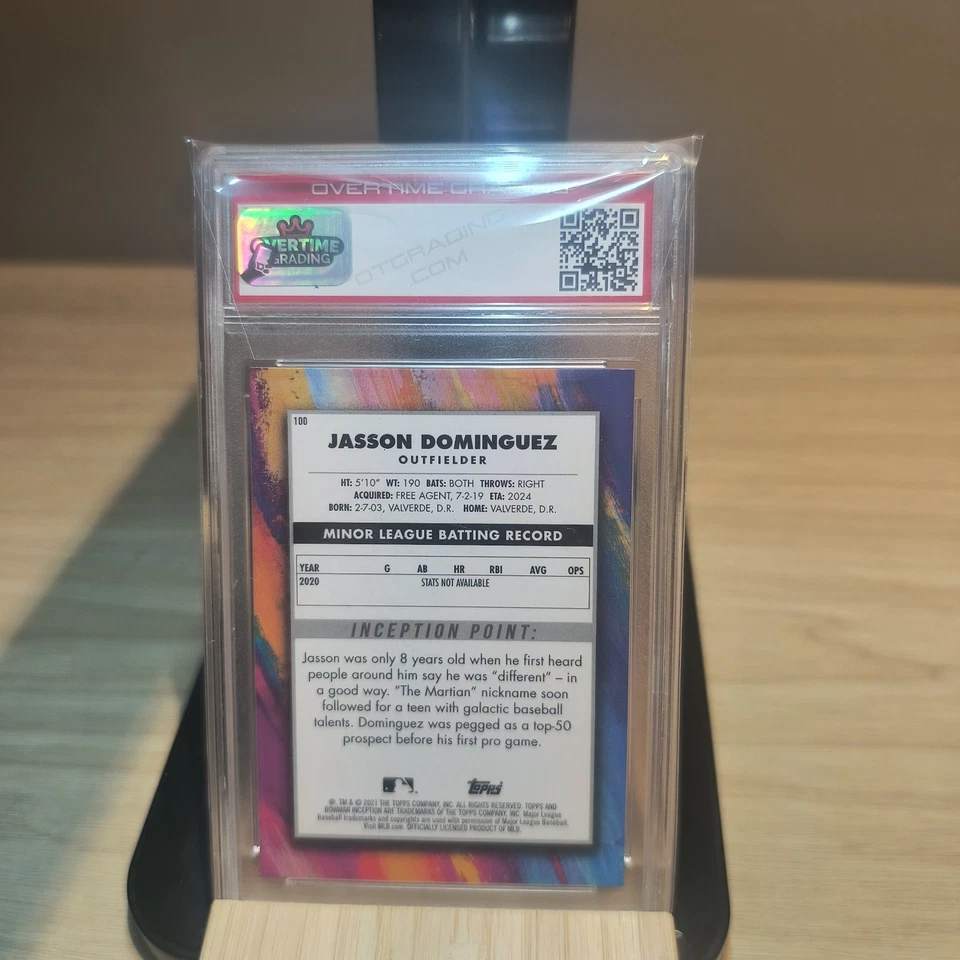 2021 Bowman Inception #100 Jasson Dominguez Rookie New York Yankees Graded 9Mint - Image 2 of 2