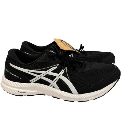 ASICS Gel Contend 7 Extra Wide Men's Running Shoes Black White US 14 1011B039