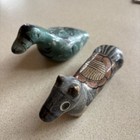 Mexican Tonala Pottery Bird/Horse Figures Lot of 2 Handpainted Floral Folk VTG — photo 1