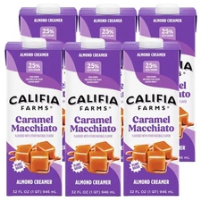 Califia Farms - Caramel Macchiato Almond Milk Coffee Creamer 32 Fl Oz Pack of...