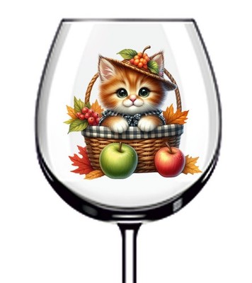 12x Baby Kätzchen Katze Vinyl Aufkleber Abziehbild Becher Weinglas Flasche Laptop Van