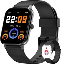 Bluetooth Smartwatch Armband Pulsuhr Fitness Tracker Herren Damen Sport Yago Uhr