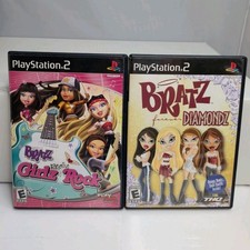 Lot Of 2 Bratz Girlz Really Rock & Forever Diamondz (PlayStation 2, PS2) CIB A7