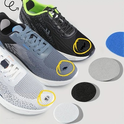 6x selbstklebende Schuhreparaturflicken wasserdicht Lochfix Stoff Netz PU Kit UK