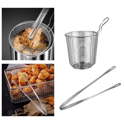 Mini Frittierkorb Tragbar Kochen Filter Löffel für Küche Fleisch Pommes Frites