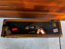 Vintage Hartmann Gibraltarized Wardrobe Steamer Trunk Antique Luggage