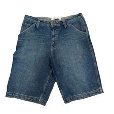 Urban Up 90s Baggy Jean Shorts Mens 36 Blue Denim Vintage Style Y2K Grunge