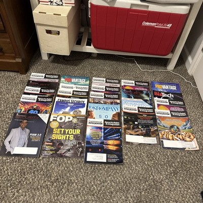 Giant Lot Of 23 Electronic Security Trade Magazine Back Issues Commercial Integr