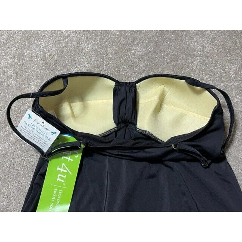 Top Tankini Fit 4 U Talla 8 Retro Años 50 Pin Up Elegante Modesto Control Abdomen Adelgazante Foto 3 de 4