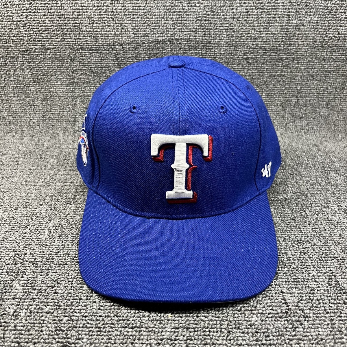 Texas Rangers '47 Brand Americana Eagle Hitch Snapback Hat Royal Blue MLB Cap