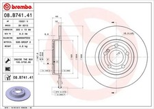 2x BREMBO Bremsscheibe 08.B741.41 f&uuml;r MERCEDES-BENZ