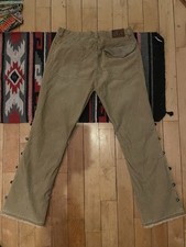 RRL Corduroy Pants With Leather Patch Brown Western