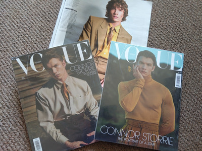 CONNOR STORRIE Heated Rivalry VOGUE ADRIA x2 Plus Bonus Mag