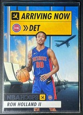 2024-25 Panini Hoops Ron Holland II #14 Arriving Now RC Pistons
