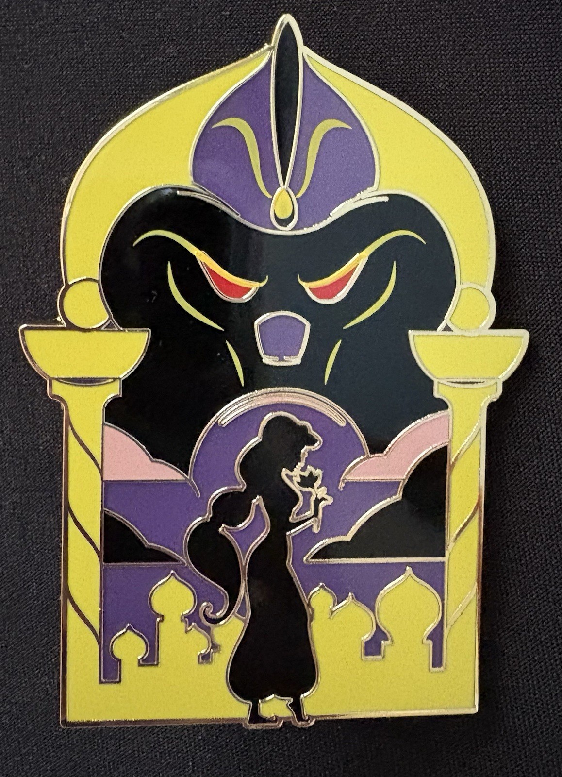 Disney PALM Princess Villains Mystery Jasmine Jafar Jumbo Pin LE 300