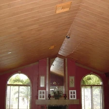 DIY Styrofoam Ceiling planks/Panels Pine  - Glue up on popcorn. Pack of 120 pcs