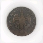 Scarce! 1787 Colonial Massachusetts State One Cent Copper  — photo 2