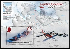 BRITISH ANTARCTIC TERRITORY BAT 2025 AIRCRAFTS SHIPS TRANSPORT EXPEDITION