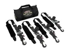 PowerTye 2in x 7ft Premium Trailer Kit with Big Daddy Ratchet Tie-Downs, Secu...