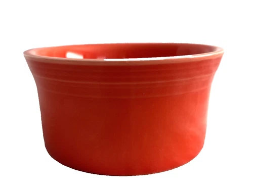Fiesta Ramekin bowl dessert Replacement  Homer Laughlin Poppy orange 4"