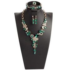 Black Leather Necklace Display,Jewelry Necklace Bust Display Stand for Bracel...