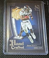 2025 Panini Silhouette - Terrell Davis Hand Crafted Die Cut  #7 Denver Broncos