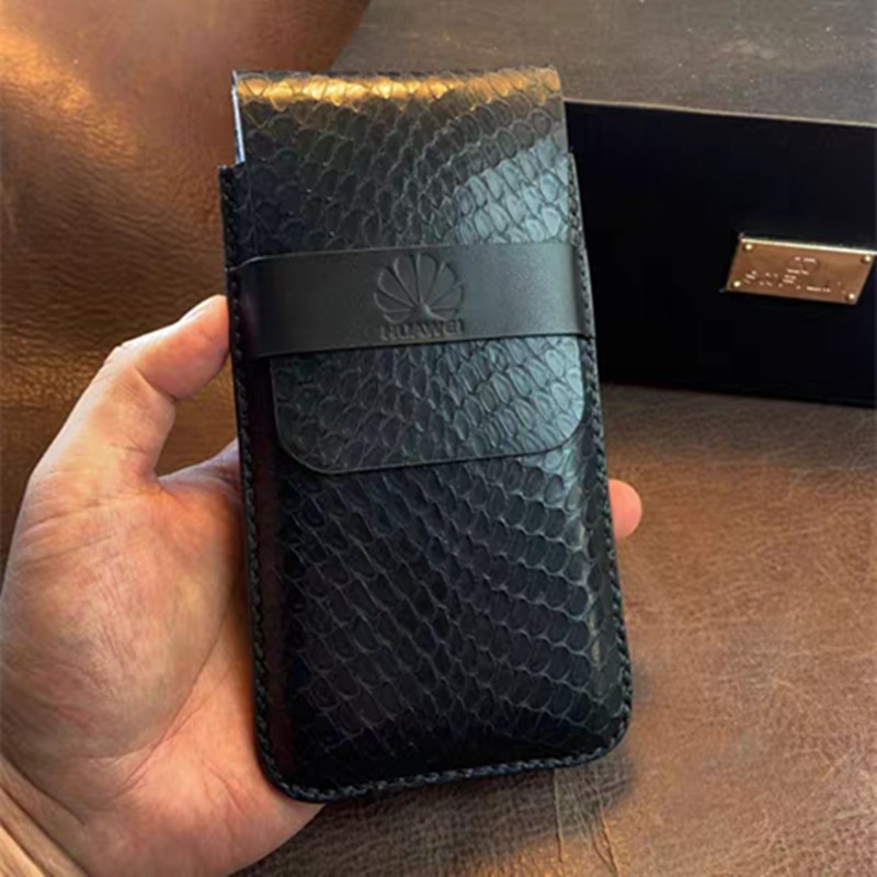 Genuine Python Leather Pouch Case Huawei Mate XTs XT X7 X6 X
