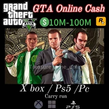 🎮GTA V Online/10-100M/GTA $/Global🌎 Xbox/PS5 /PC CARRY RUN/Safe Fast✔️