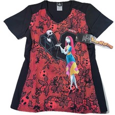 NWT Tooniforms scrub top women  s Sz XXS Nightmare Before Christmas