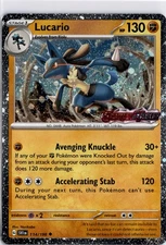 Lucario (Scarlet & Violet Stamp) Uncommon Miscellaneous Cards & Products 114/198