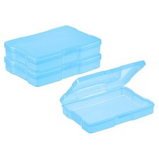 4 x 6 Photo Storage Box Photo Organizer Cases Photo Keeper Storage, Blue 2pcs