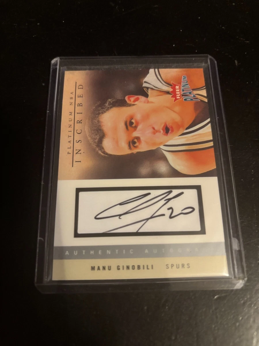 Manu Ginobili San Antonio Spurs Basketball Autographed Sports