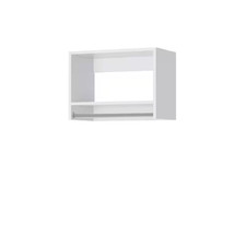 Vista Collection 24 In. W White Closet Kit Tall Hanging Wall Mounted 2-Shelf Woo