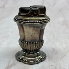 Vintage Art Deco Ronson Silver Plate Mayfair Table Lighter TL22