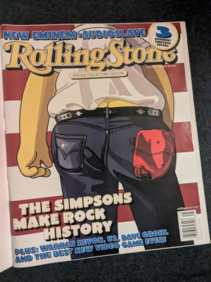 #ad Rolling Stone Magazine Featuring Homer Simpson Cover $18.99