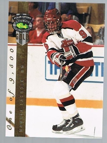 1992 Classic Four Sport Gold /9500 Martin Lacroix #200 NYI - 第 1/1 張圖片