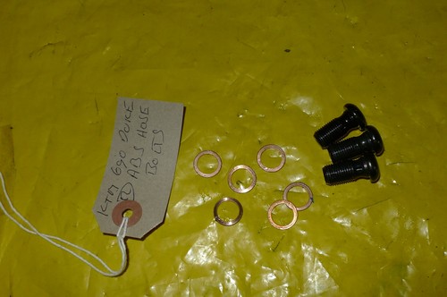 KTM 690 ABS PUMPE SCHLAUCH SCHRAUBEN X3 + WASCHUNG EBAY FAHRRAD UNTERBRECHER (CON-D)