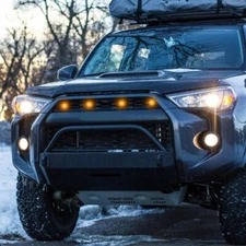 For Raptor Style Amber LED Grille Foglights for Toyota FJ Cruiser 4Runner Tacoma