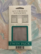 New 2 Pack Vinyl Window Inserts for Bifold and Trifold Wallets - MADE In USA